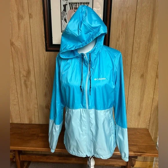 Columbia Women’s Blue Flash Forward Water-Resistant Windbreaker Size M - Picture 11 of 11